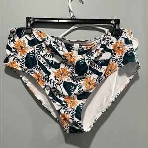 Tankini, yellow, green and white